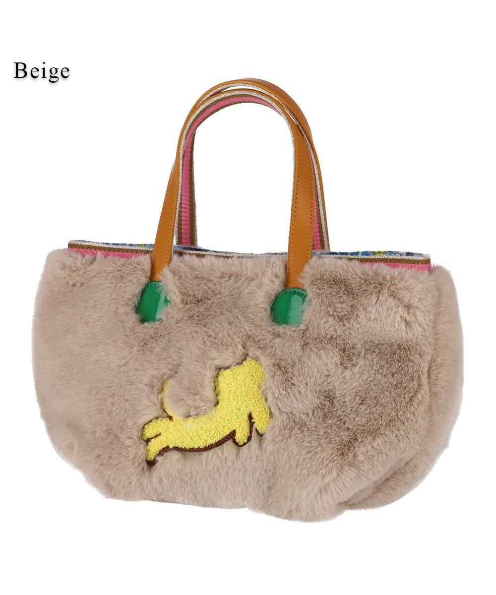 tsumori chisato CARRY キラネコファー ハンドバッグ 手提げ 
