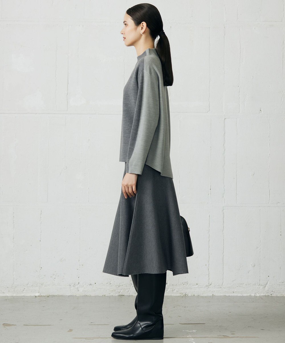 自由区 S 【カタログ掲載】ウールミラノニットフレア スカート 