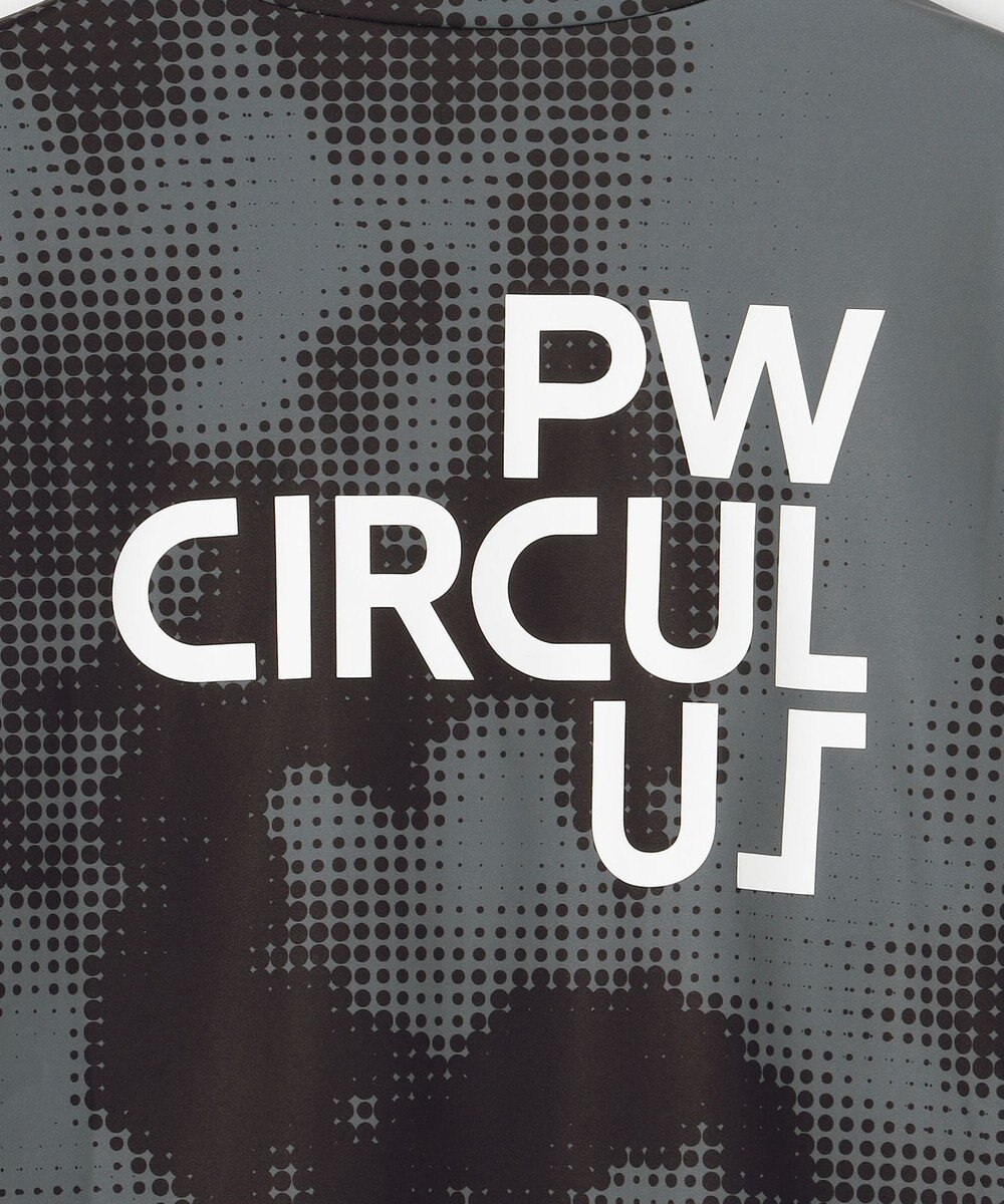 PW CIRCULUS 【裏起毛であたたか】【MEN】Dot camouflage ロングスリーブモックネックT ゴルフ 