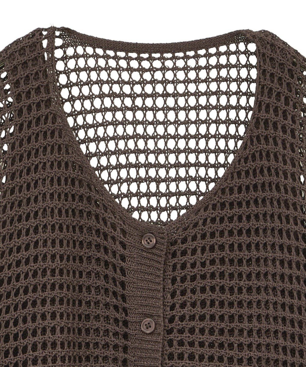 earth music&ecology ＳＥＴ２点メッシュニットカーディガン＋ビスチェ 