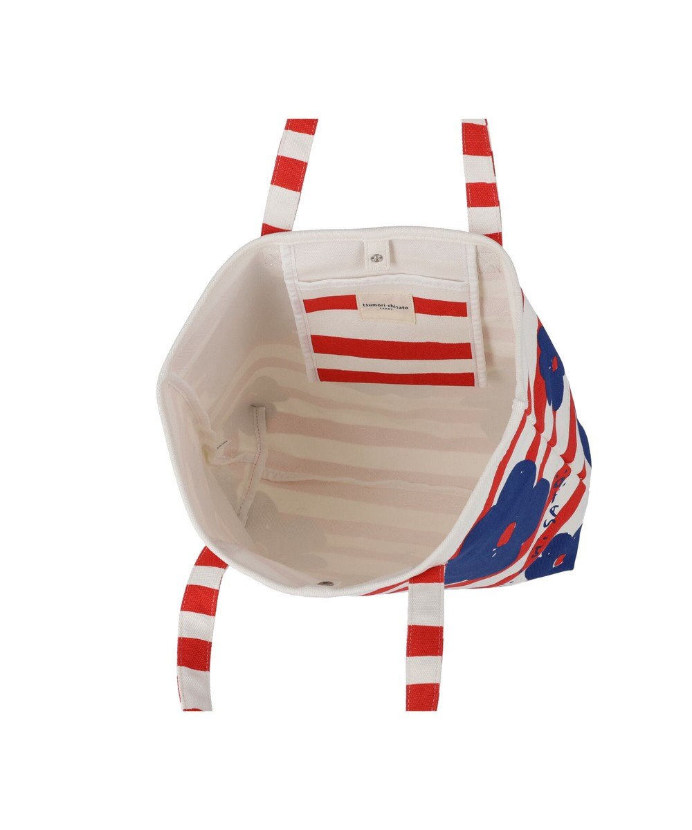 tsumori chisato CARRY フラワーボーダー トートバッグ 花柄 ボーダー 