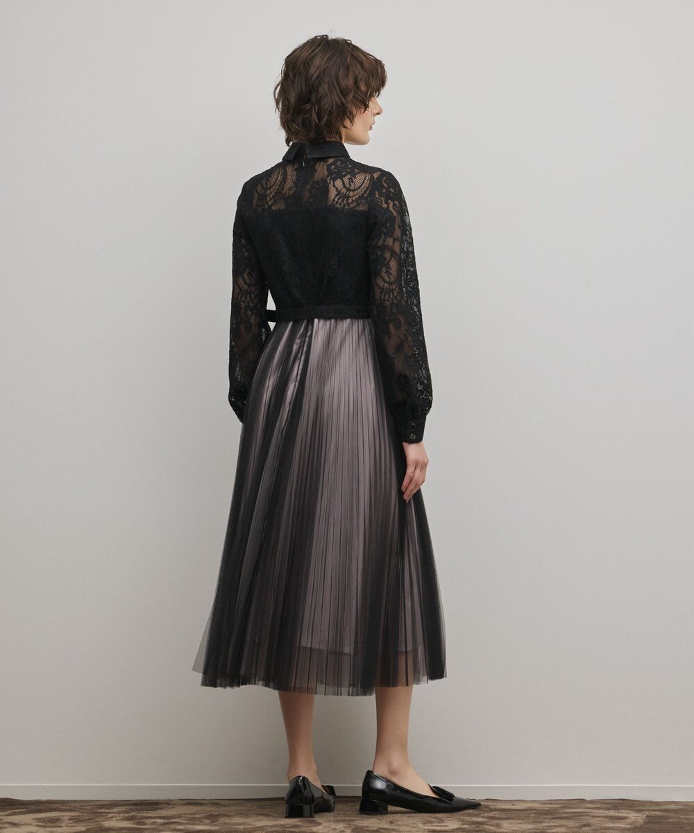 GRACE CONTINENTAL コードレースプリーツワンピース 