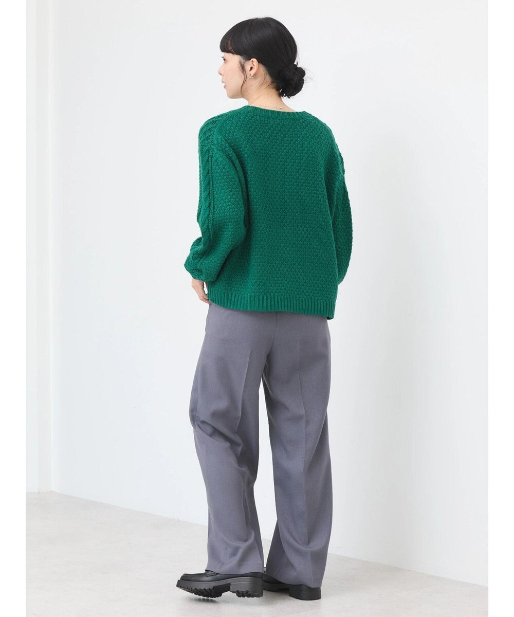 earth music&ecology ウォッシャブルケーブルプルオーバー 