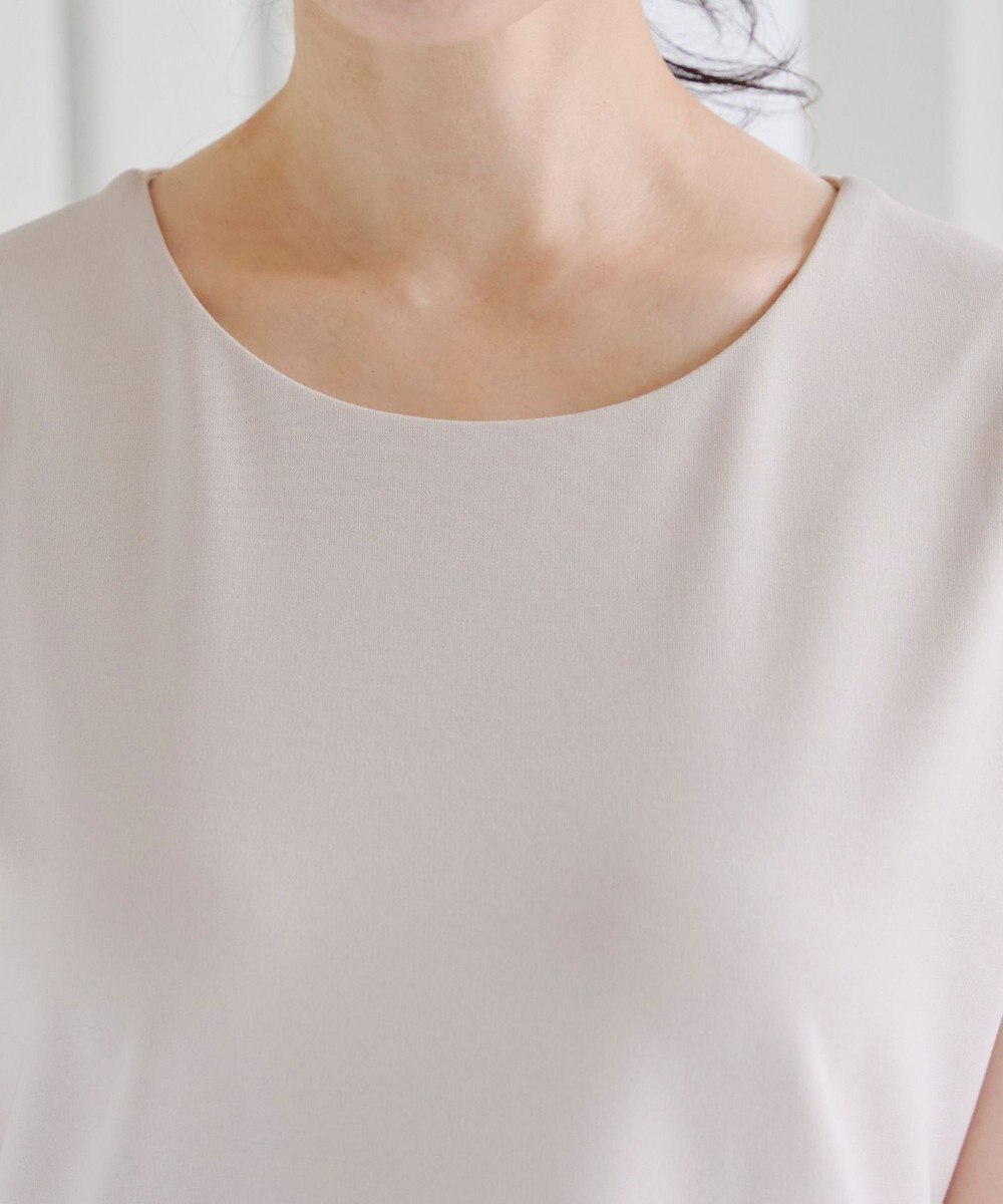 Tiaclasse 【UVカット・吸水速乾】 “きれい見え” バックペプラムトップス 