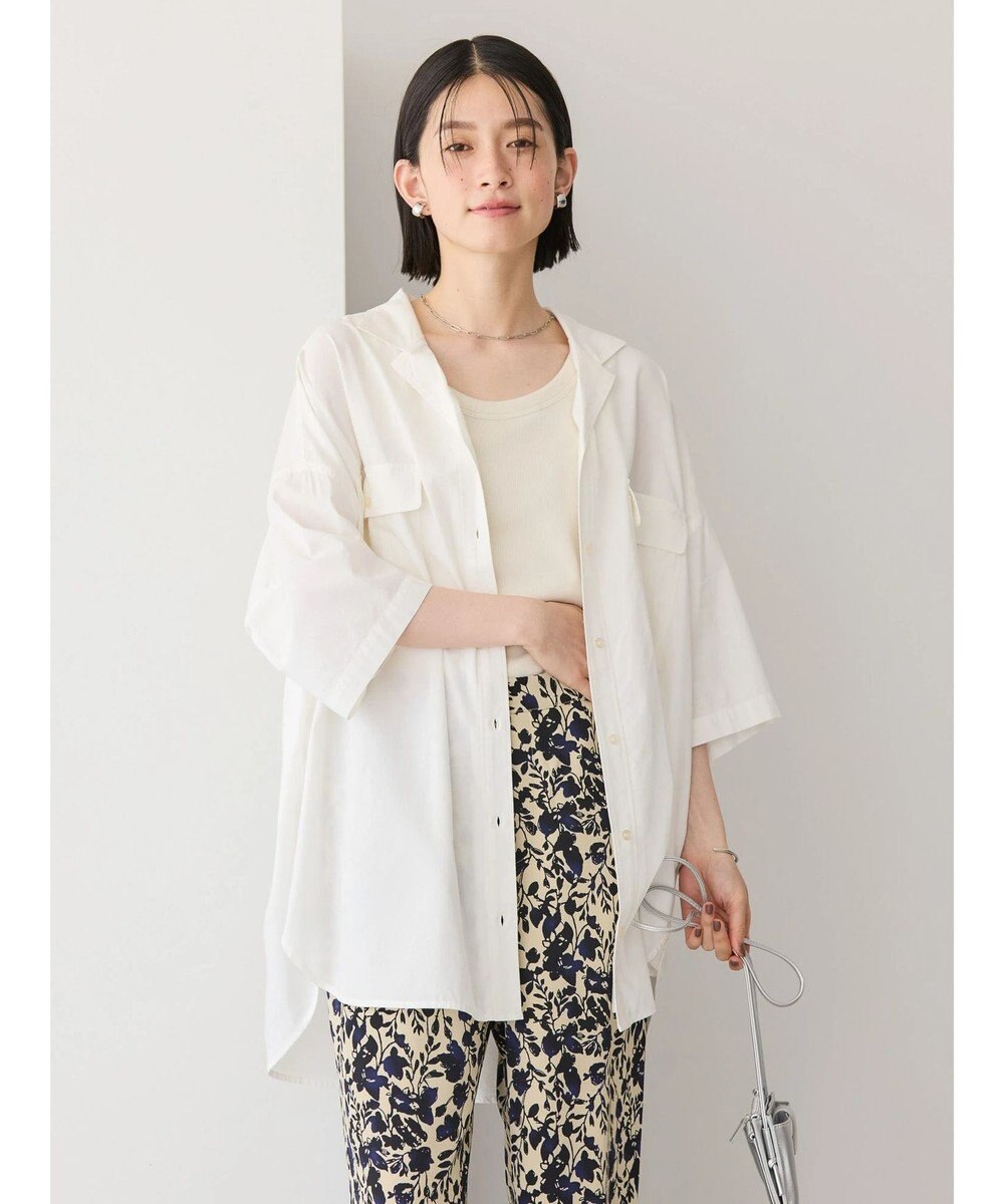 AMERICAN HOLIC 接触冷感＋ＵＶカットＷポケットＢＩＧシャツチュニック 