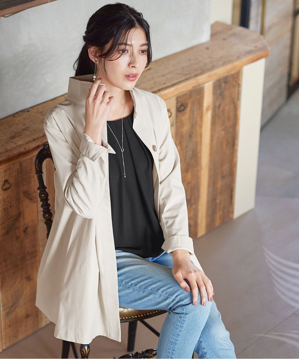 Tiaclasse 【新色追加・洗える】レースパフ袖ブラウス 