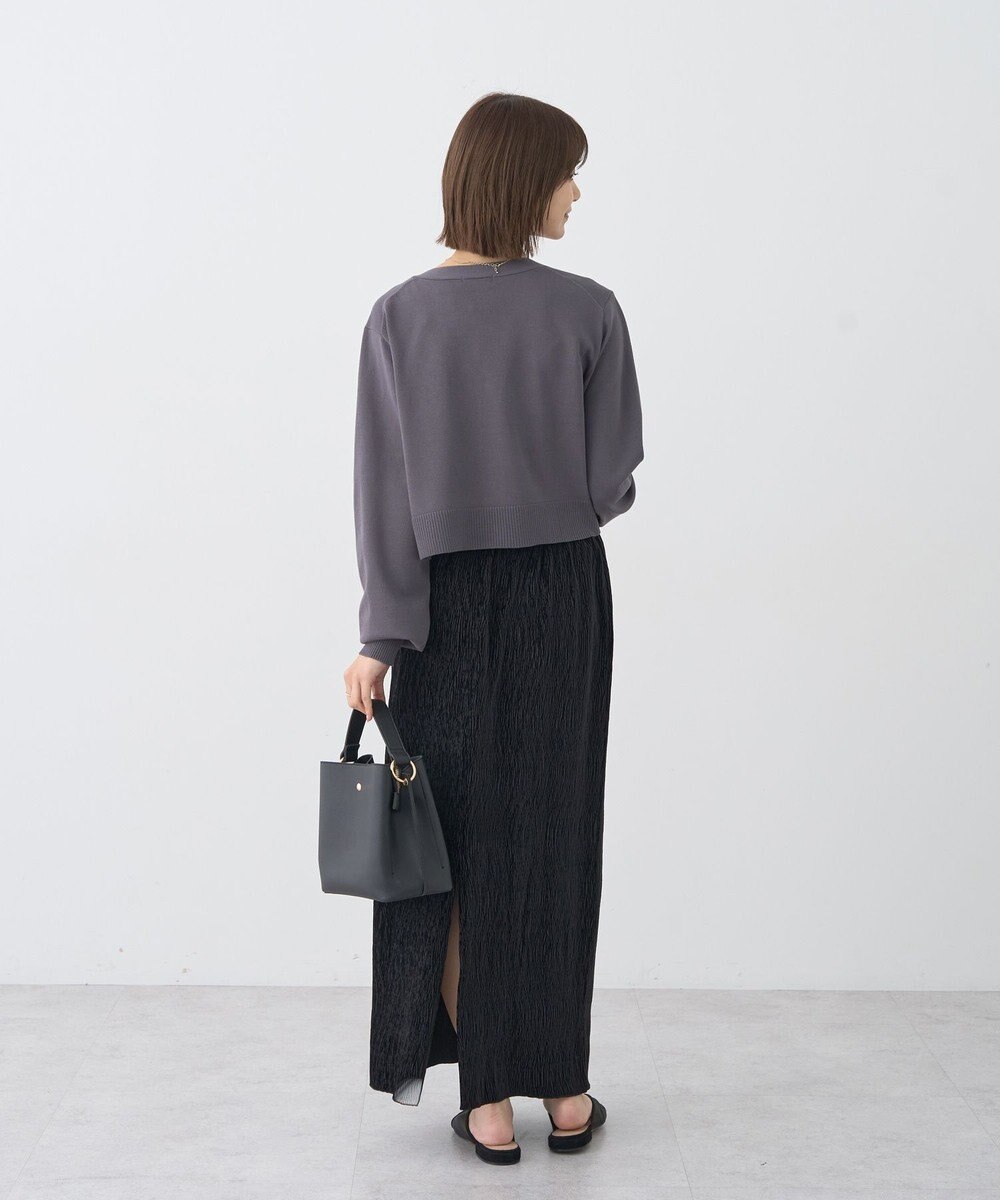 earth music&ecology シャイニーベロアスカート 