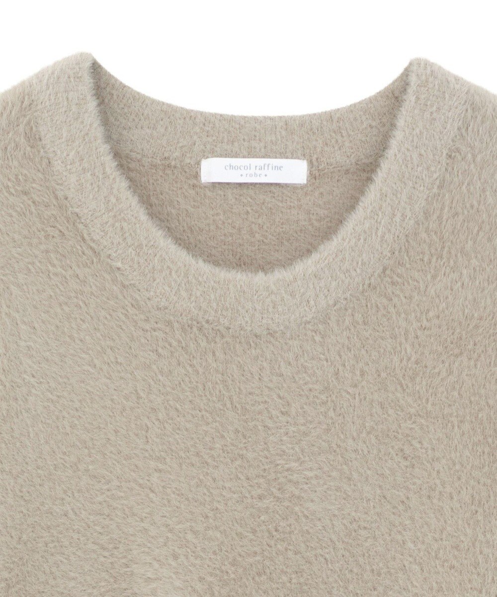 Green Parks シャギークルーネックニットプルオーバー 