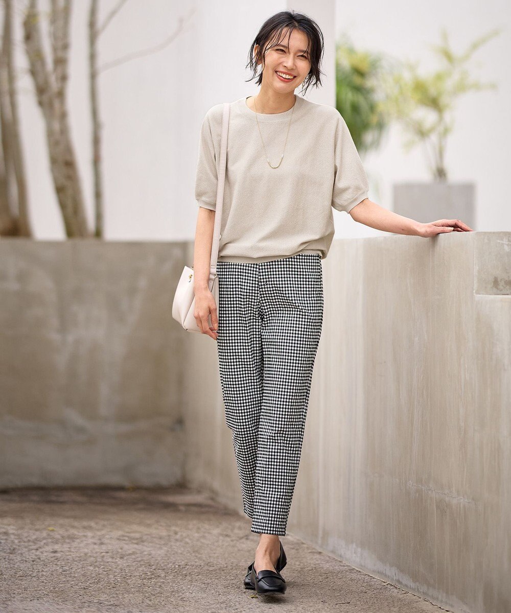 ANY 【洗濯機可/UVケア】ラメニットドルマンプルオーバー 