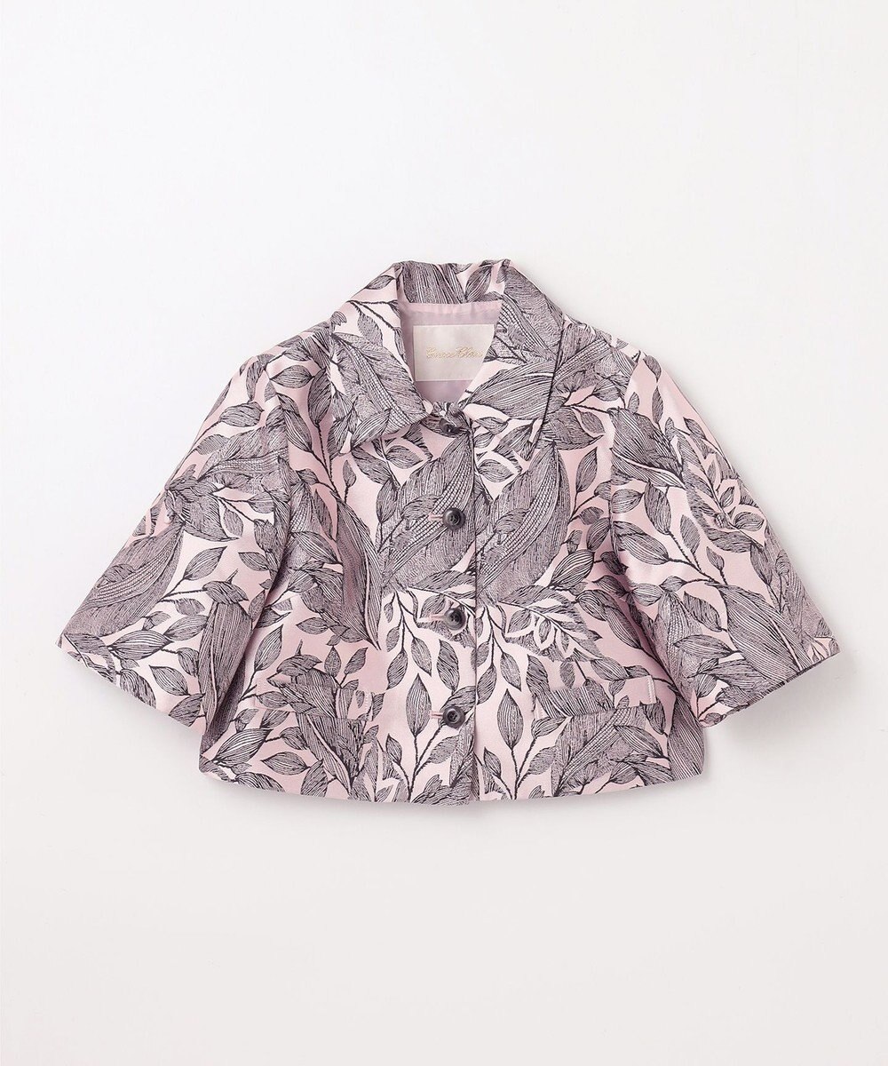 GRACE CONTINENTAL ボタニカルジャガードシャツ 