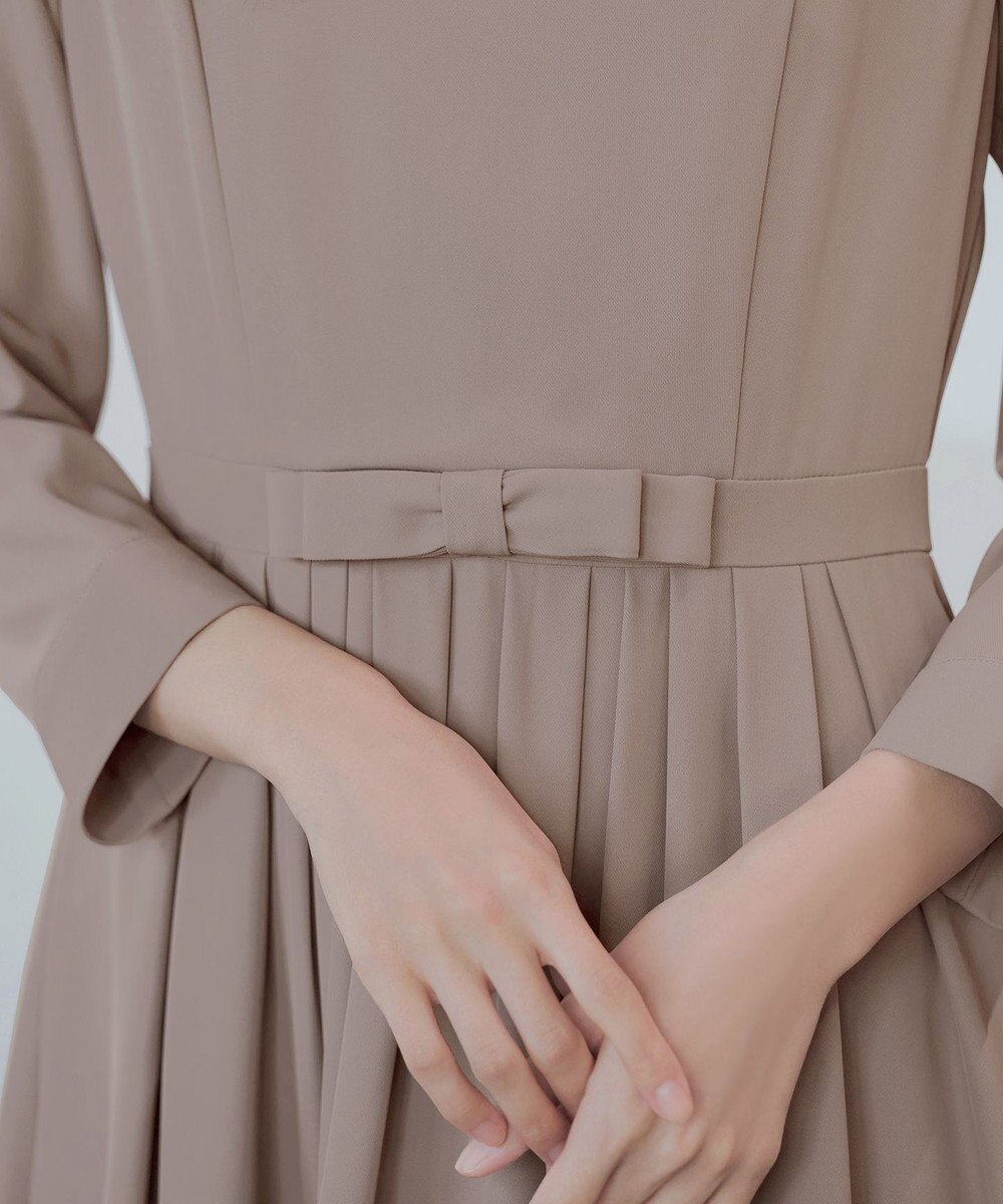 Tiaclasse L 【セレモニー・新色追加】リボンベルトフレアワンピース 