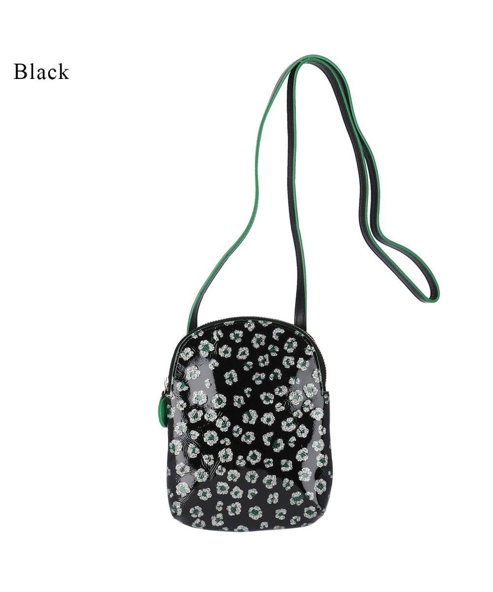 tsumori chisato CARRY グリッターフラワー ミニショルダーバッグ お財布ショルダー 