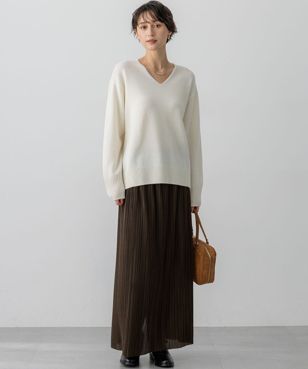 23区 【見上愛さんコラボカラー/VERY掲載】カシミヤブレンド Vネック ニット 