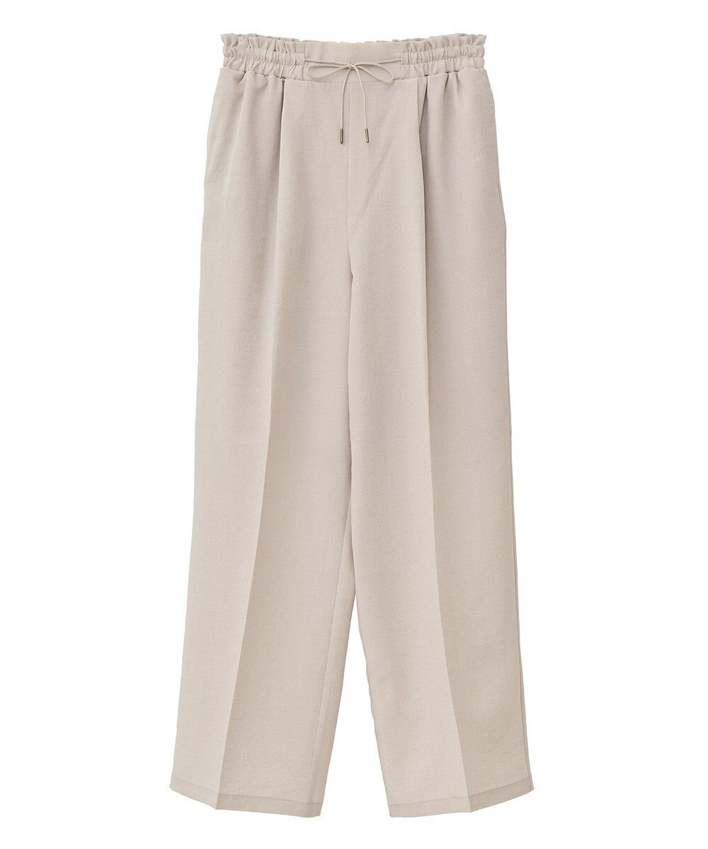 Green Parks 麻調合繊イージーパンツ 