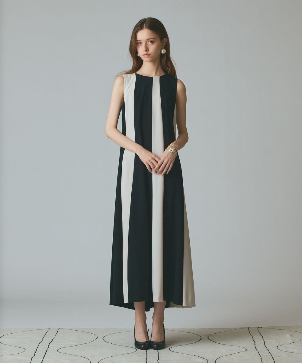 GRACE CONTINENTAL バイカラー切替ドレス 