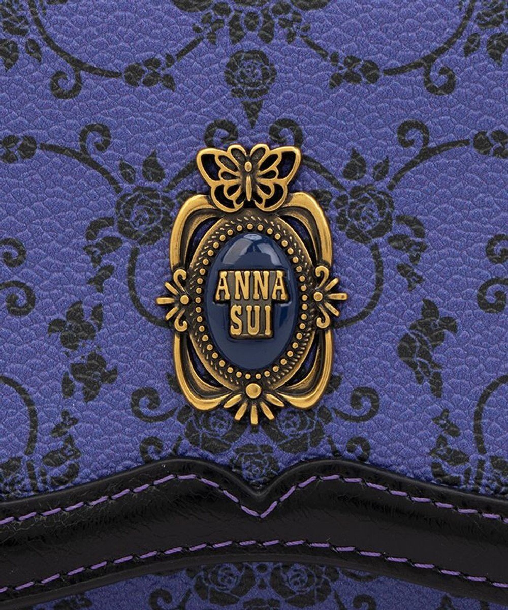 ANNA SUI リーブル 内Lファスナー二つ折り財布 