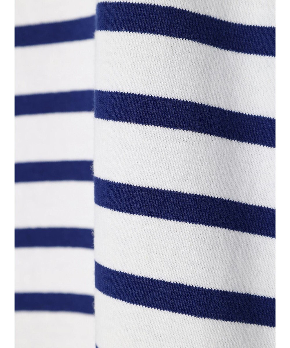 Green Parks ボーダーボートネック７分袖プルオーバー 