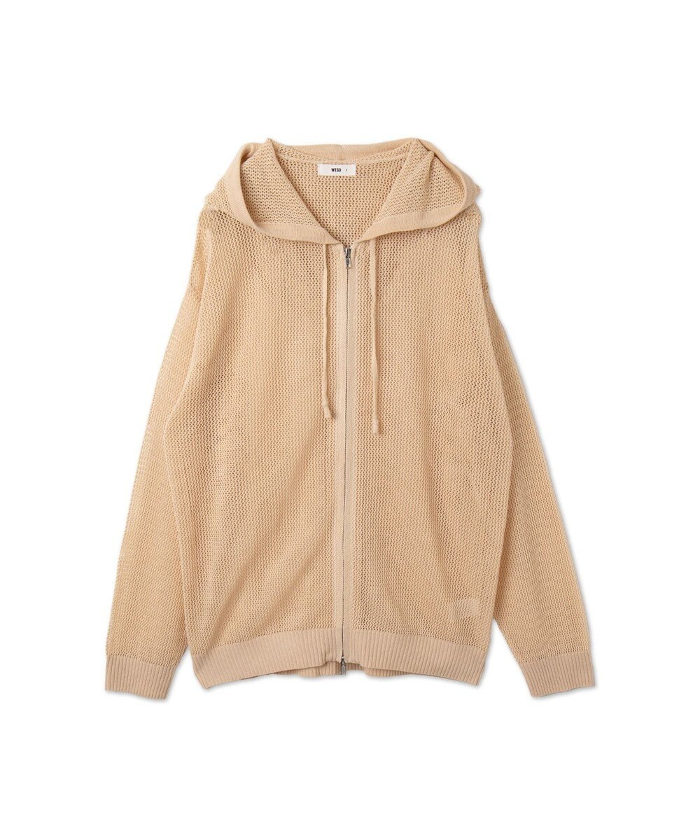 WEGO 【ユニセックス着用ITEM】メッシュニットZIPパーカー 