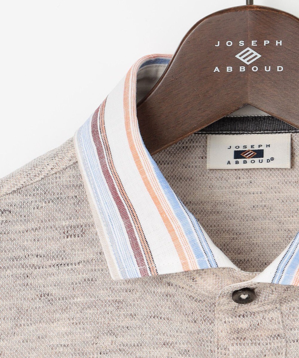 JOSEPH ABBOUD 【リネン素材/吸水速乾/日本素材】リネンハニカム ダディ ポロシャツ 