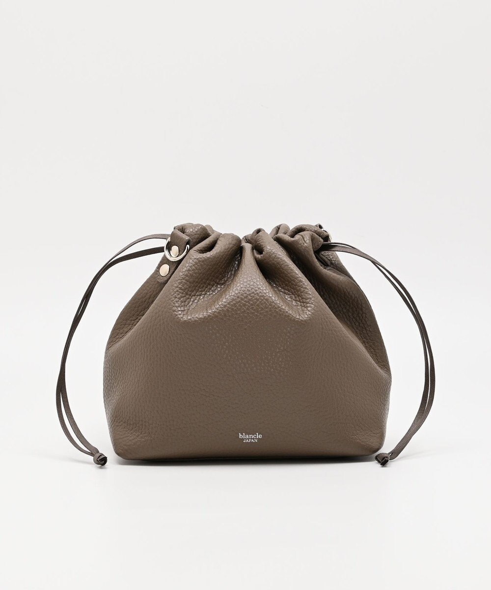 blancle シュリンクレザー ドローストリング2wayバッグ 