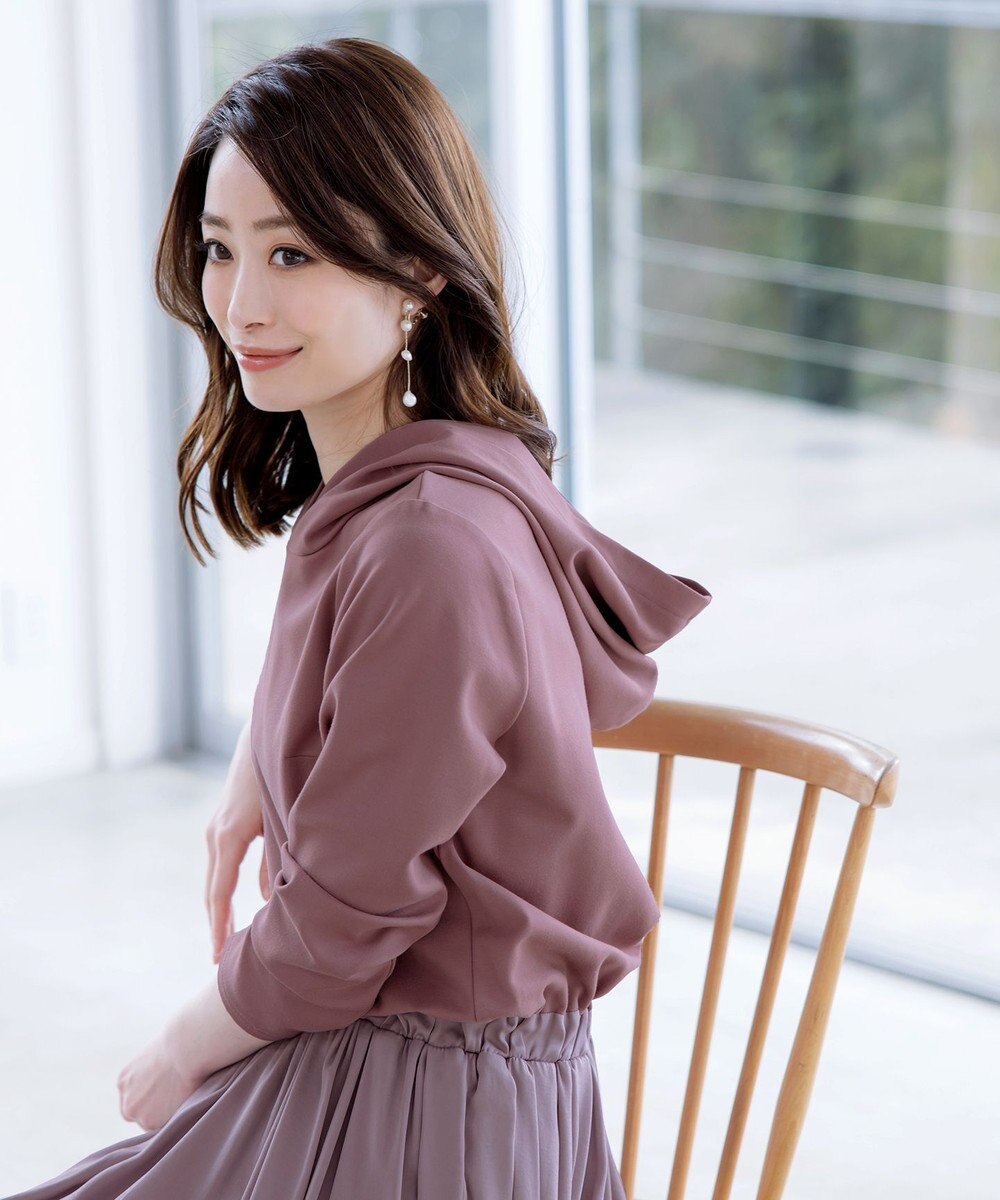 Tiaclasse L 【洗える】パーカードッキングワンピース 