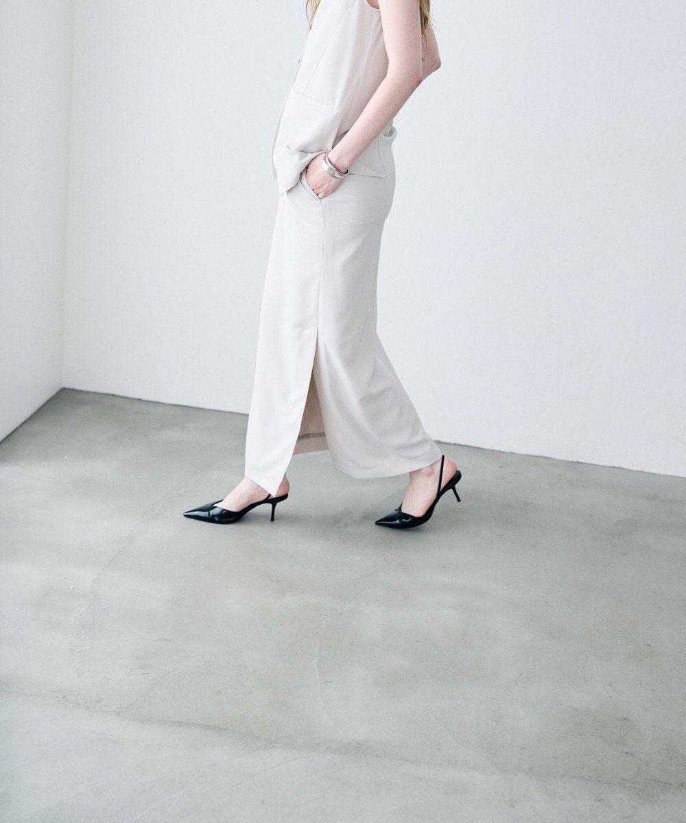 uncrave クールタッチツイル Iラインスカート 