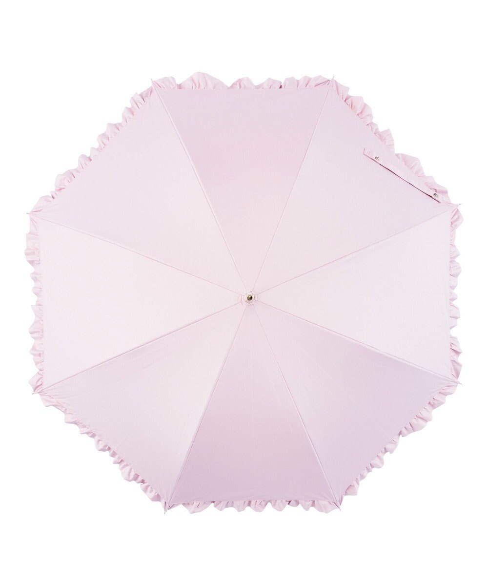 MOONBAT estaa 晴雨兼用 長傘 無地フリル 日傘 遮光 遮熱 UV 