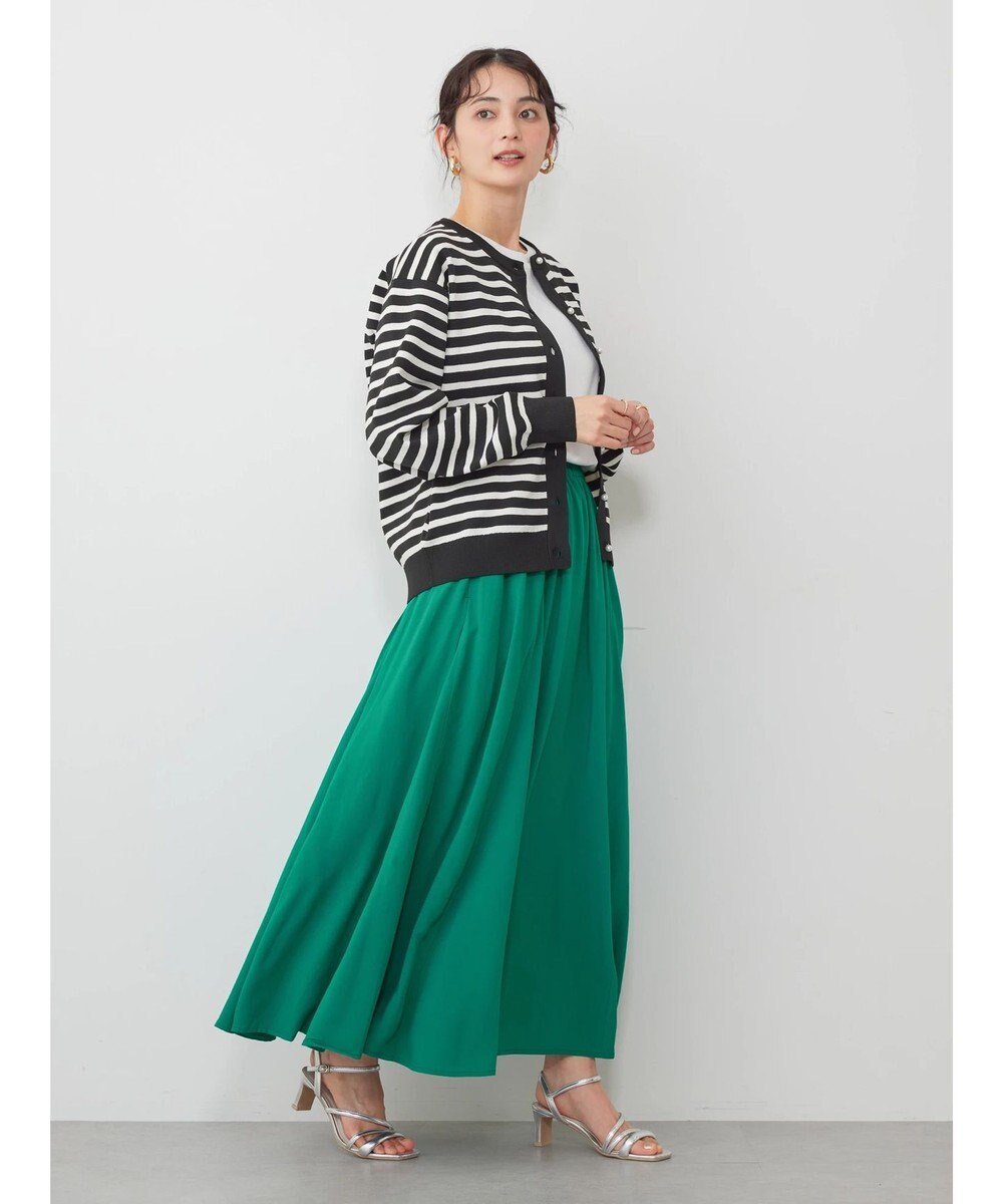 AMERICAN HOLIC エコカルットボーダークルーネックカーディガン 