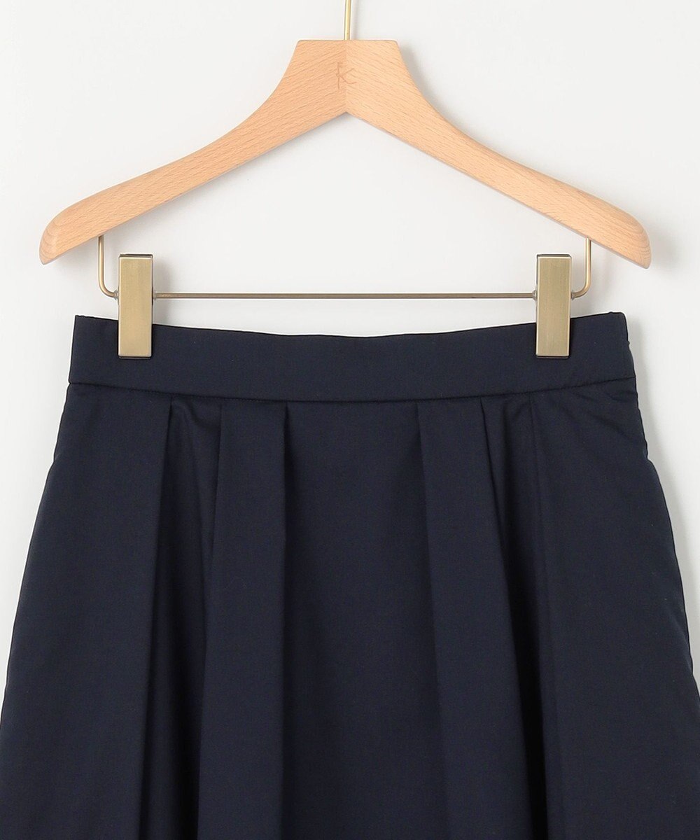 組曲 レースパネルプリント タックフレアスカート 