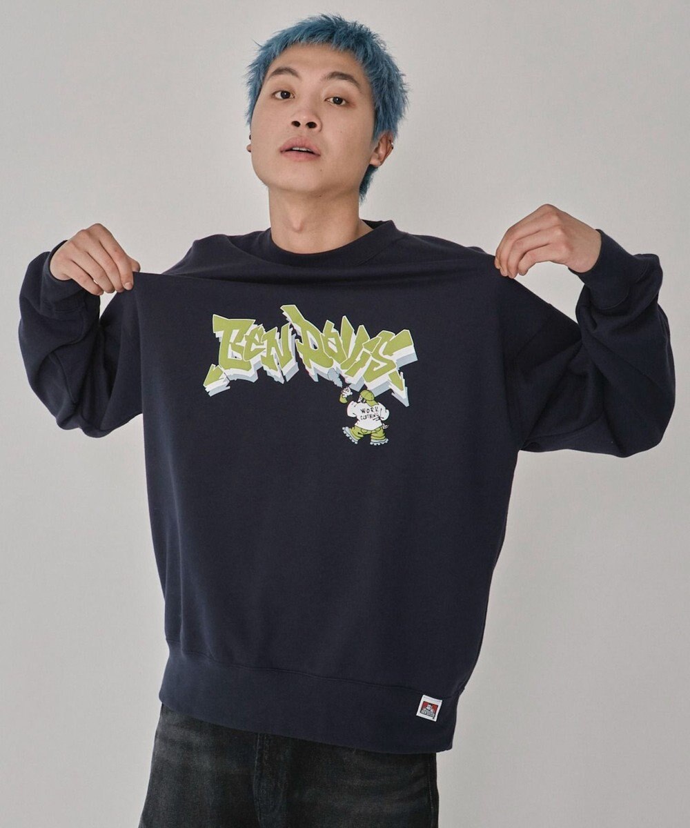 WEGO 【ユニセックス着用ITEM/MLサイズ展開】別注BENDAVISバブルロゴプルオーバー 