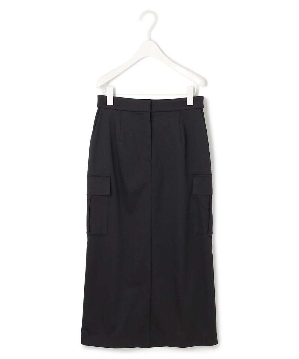 ICB L 【洗える】ウォームサテン カーゴスカート 