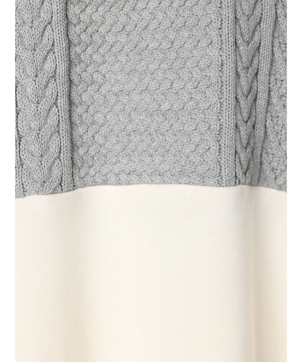 CRAFT STANDARD BOUTIQUE ニットドッキング裏毛プルオーバー 