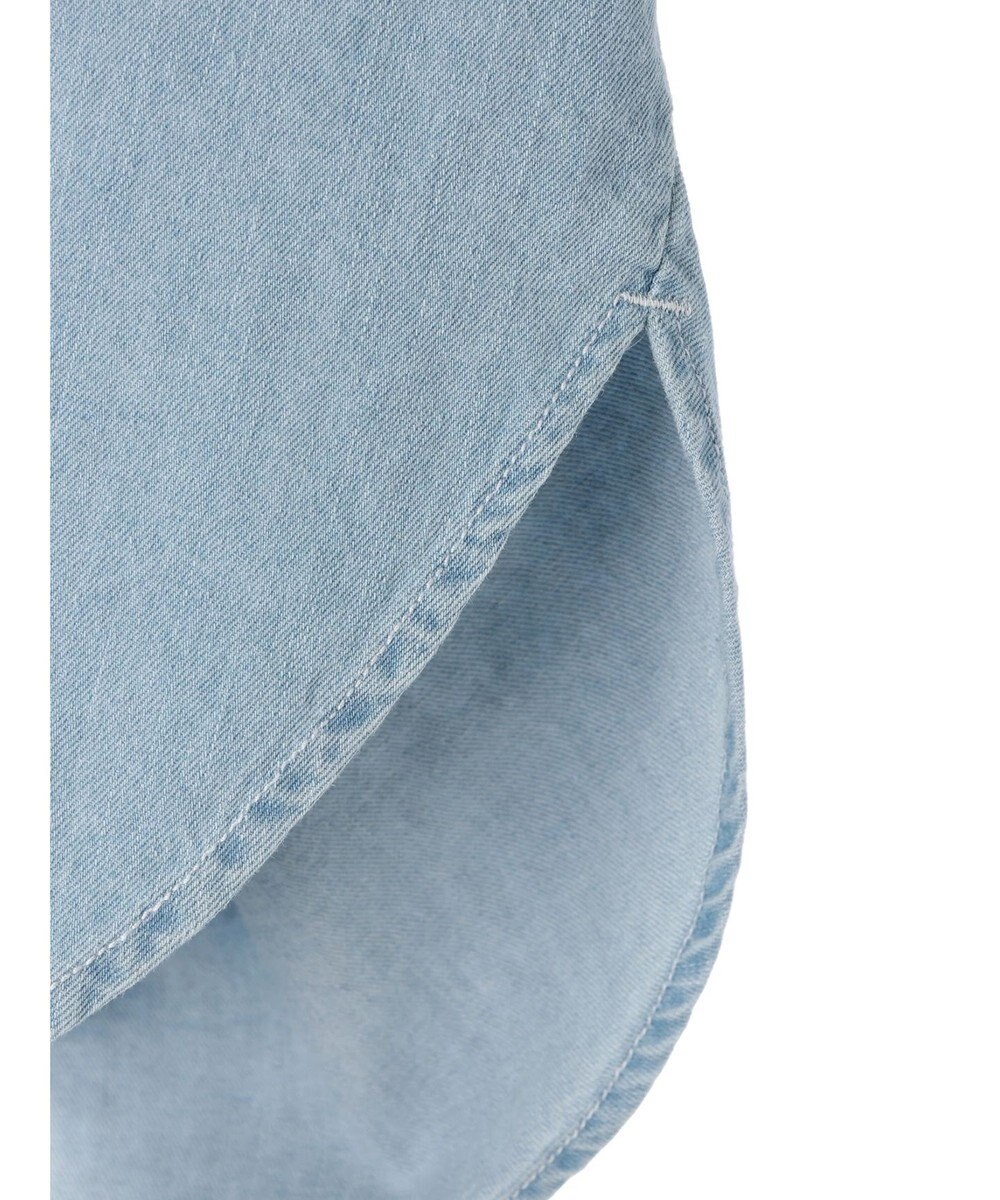 CRAFT STANDARD BOUTIQUE デニムパール釦サークルブラウス 