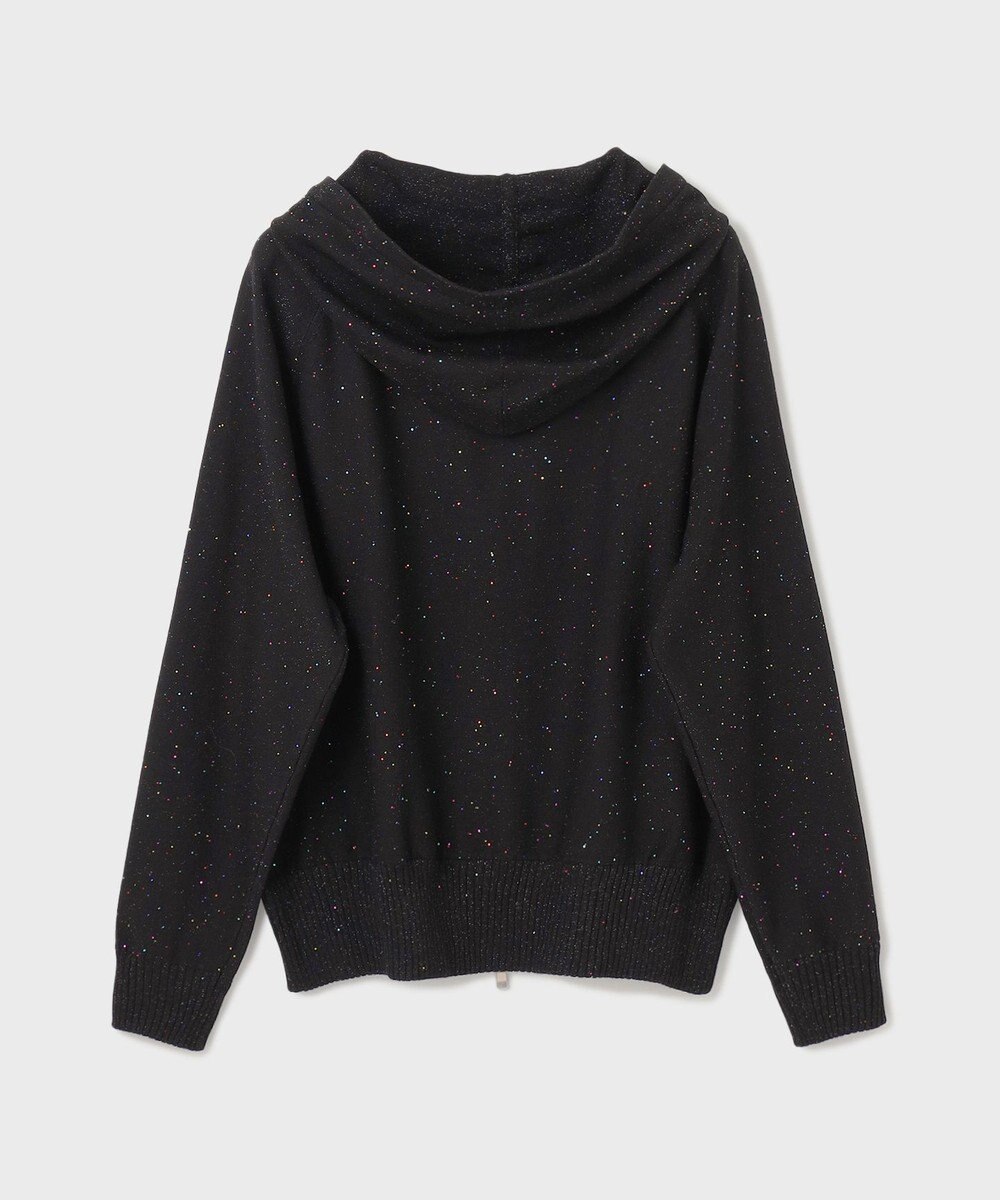 GRACE CONTINENTAL スパンコールニットパーカー 