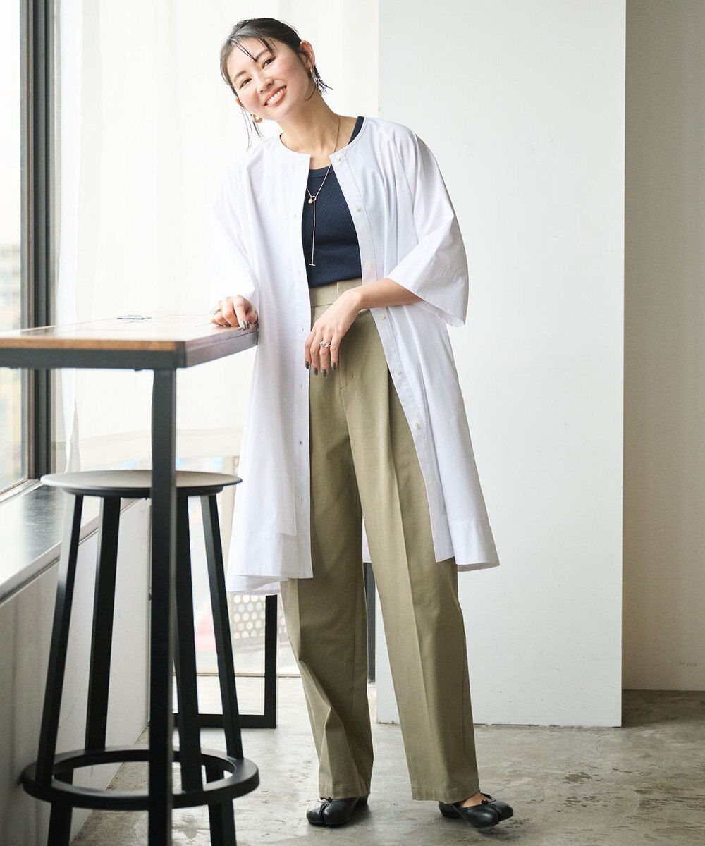 #Newans Aラインロングチュニック 