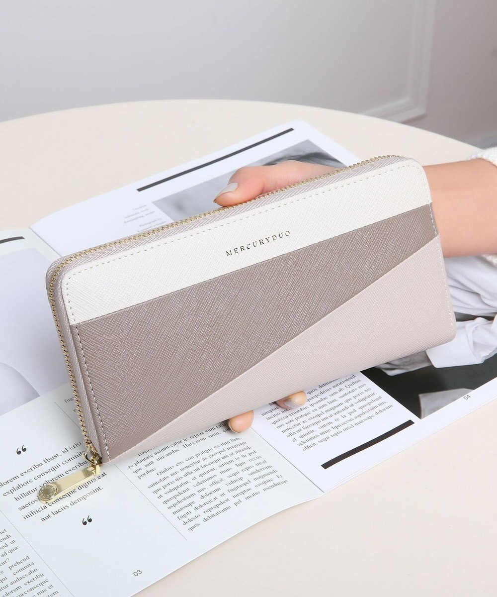 style code 【MERCURYDUO/マーキュリーデュオ】ダイアナ　トリコカラーRFロングウォレット 