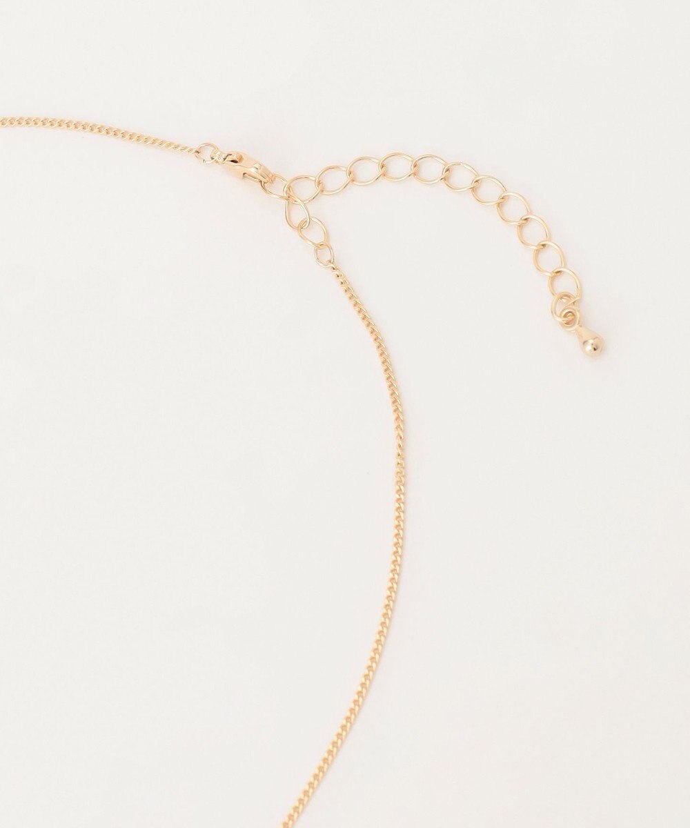 ANY メタルモチーフ ダブルリングネックレス 