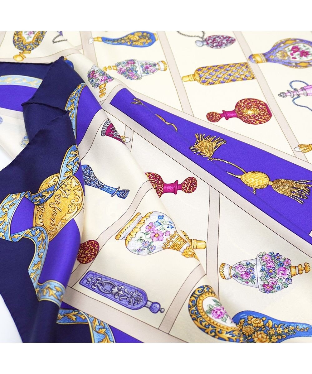 Marca 【伝統横濱スカーフ】香水瓶   大判 シルクツイル スカーフ 