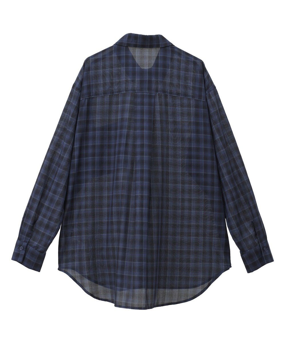 AMERICAN HOLIC シアーチェック柄オーバーシャツ 