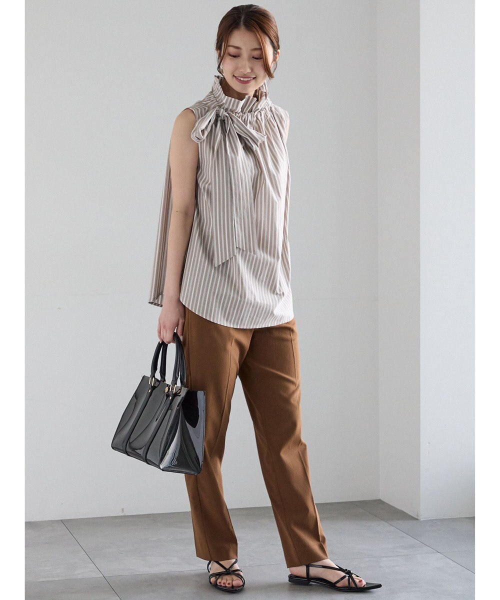 Te chichi メタル釦楊柳テーパードパンツ 