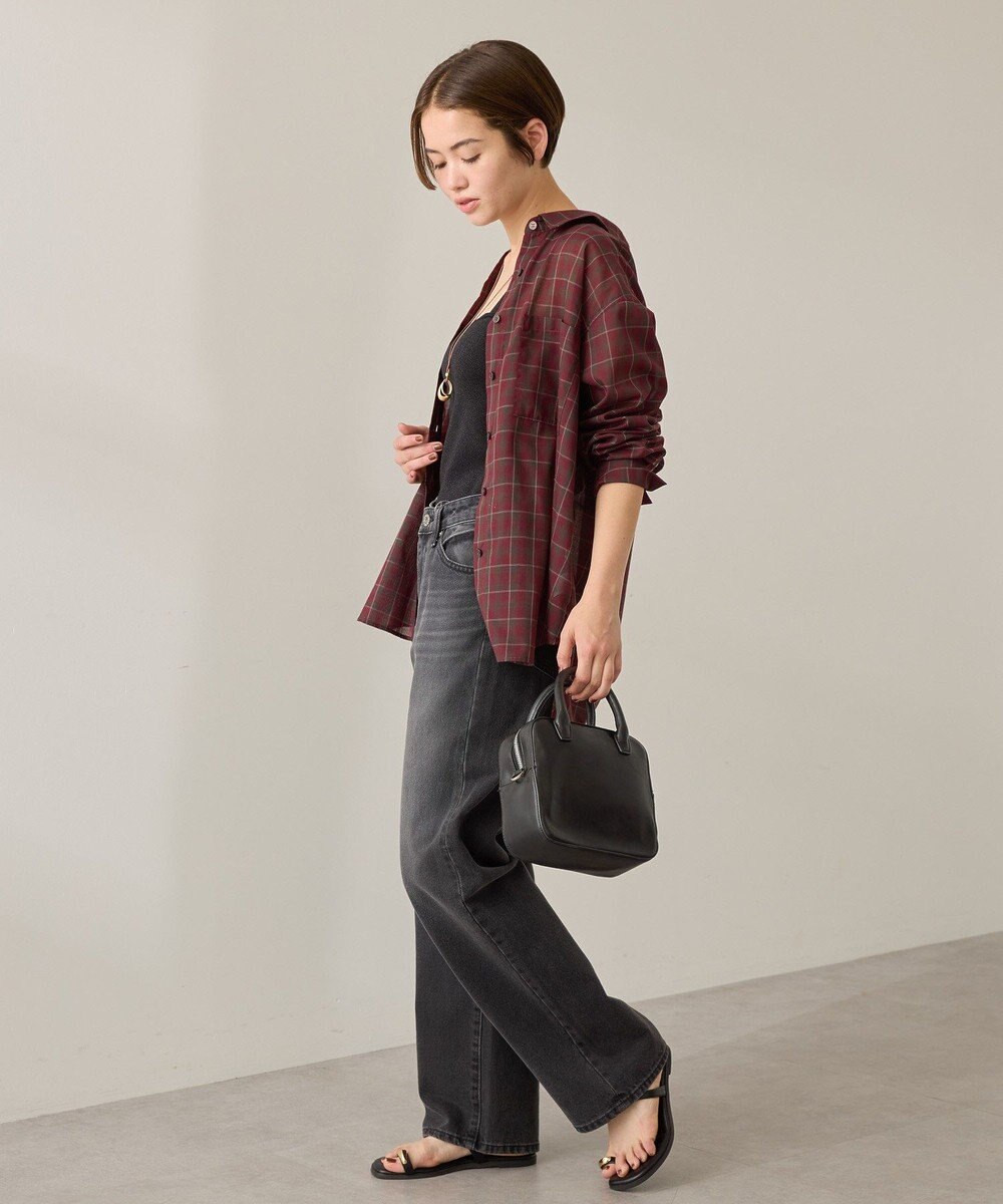 AMERICAN HOLIC シアーチェック柄オーバーシャツ 