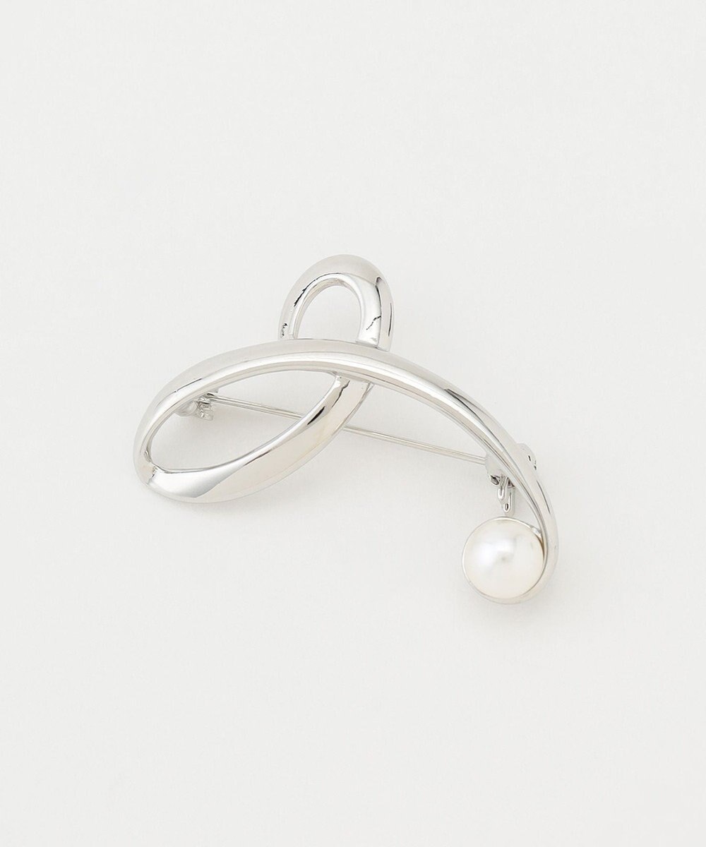 ANY SIS クロスライン ブローチ 