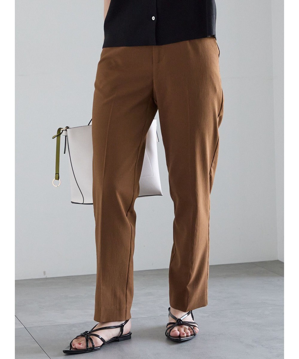 Te chichi メタル釦楊柳テーパードパンツ 
