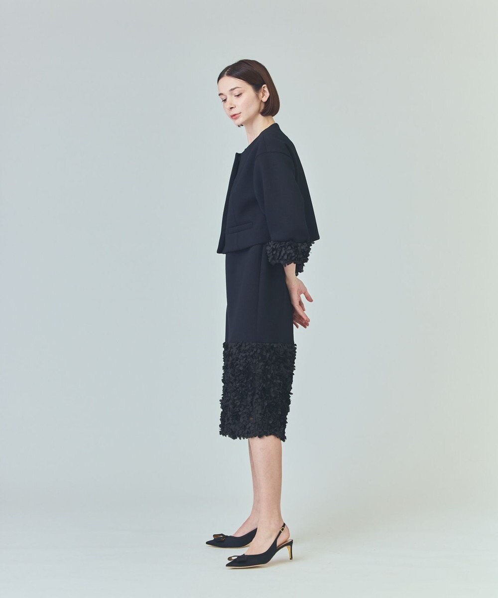 GRACE CONTINENTAL フラワーチュール切替ジャケット 