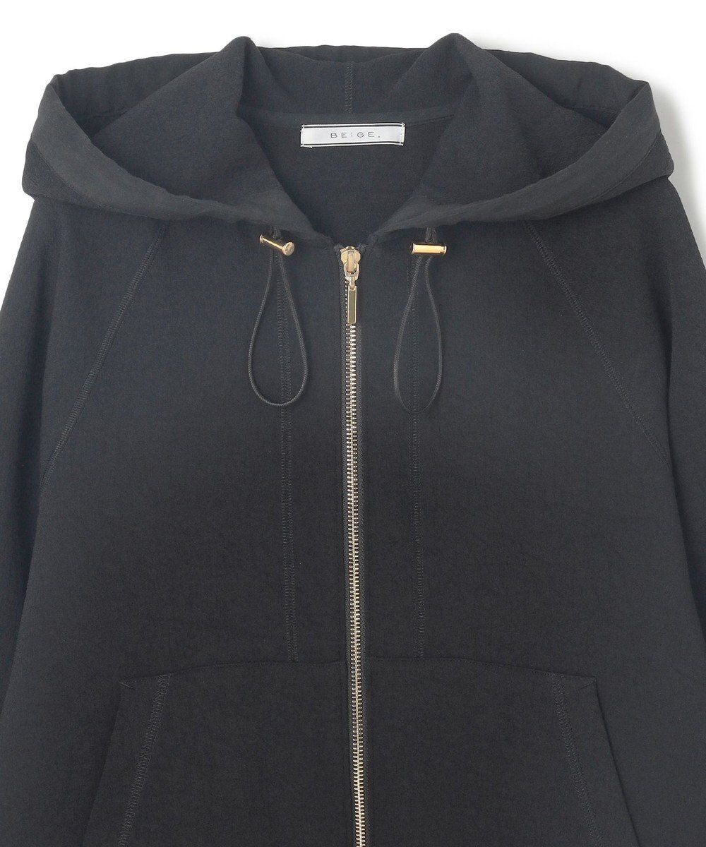 BEIGE， 【洗える】BROOM / スウェット風オーバーサイズドロストパーカー 