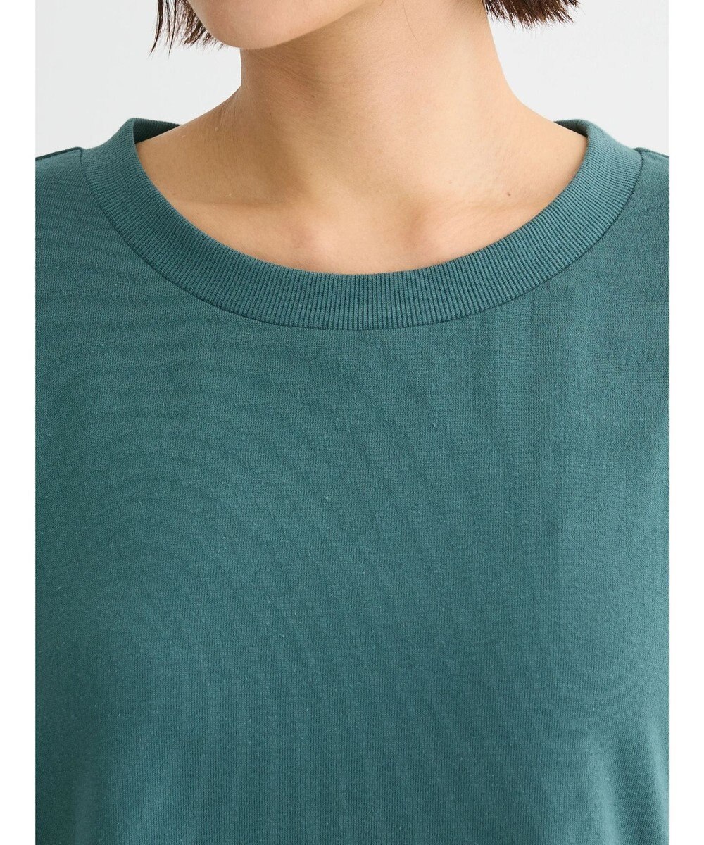 Green Parks カットソー異素材ドッキングワンピース 