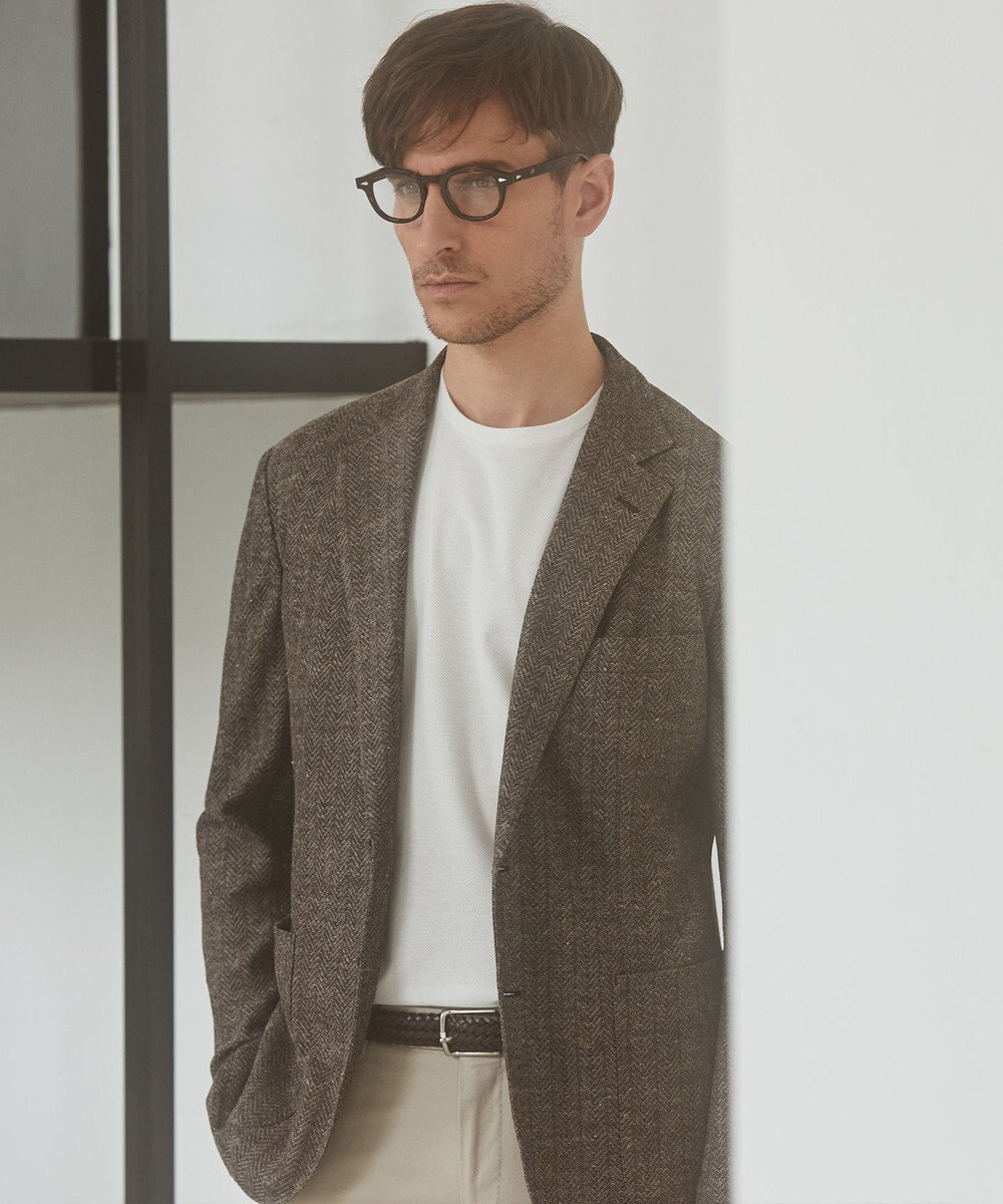 GOTAIRIKU 【宮田毛織】リネンジャージー カーディガンジャケット 