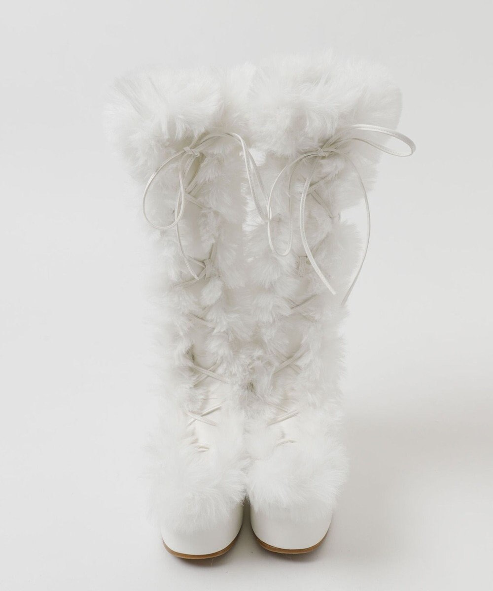 WEGO レースアップボリュームファーロングブーツ 