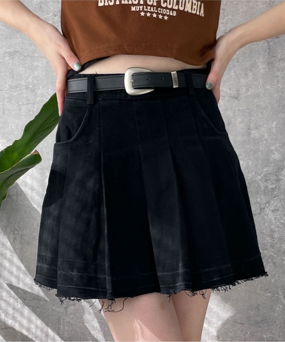 WEGO ベルトツキプリーツスカパン 