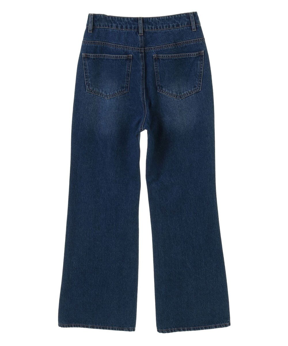 earth music&ecology ラインストーンフレアデニムパンツ 